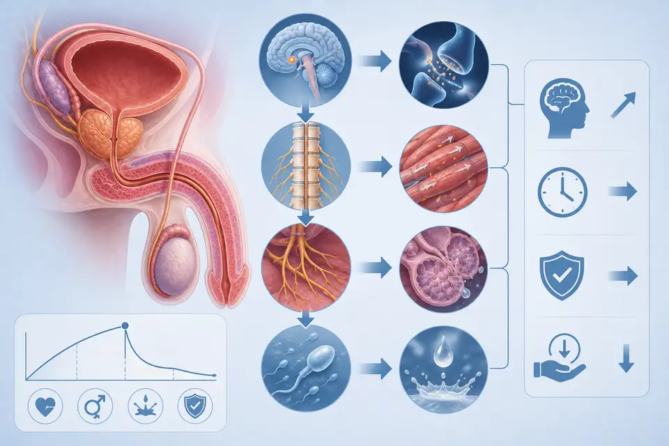 Patient information visual for Urinating After Ejaculation: What Is Normal?